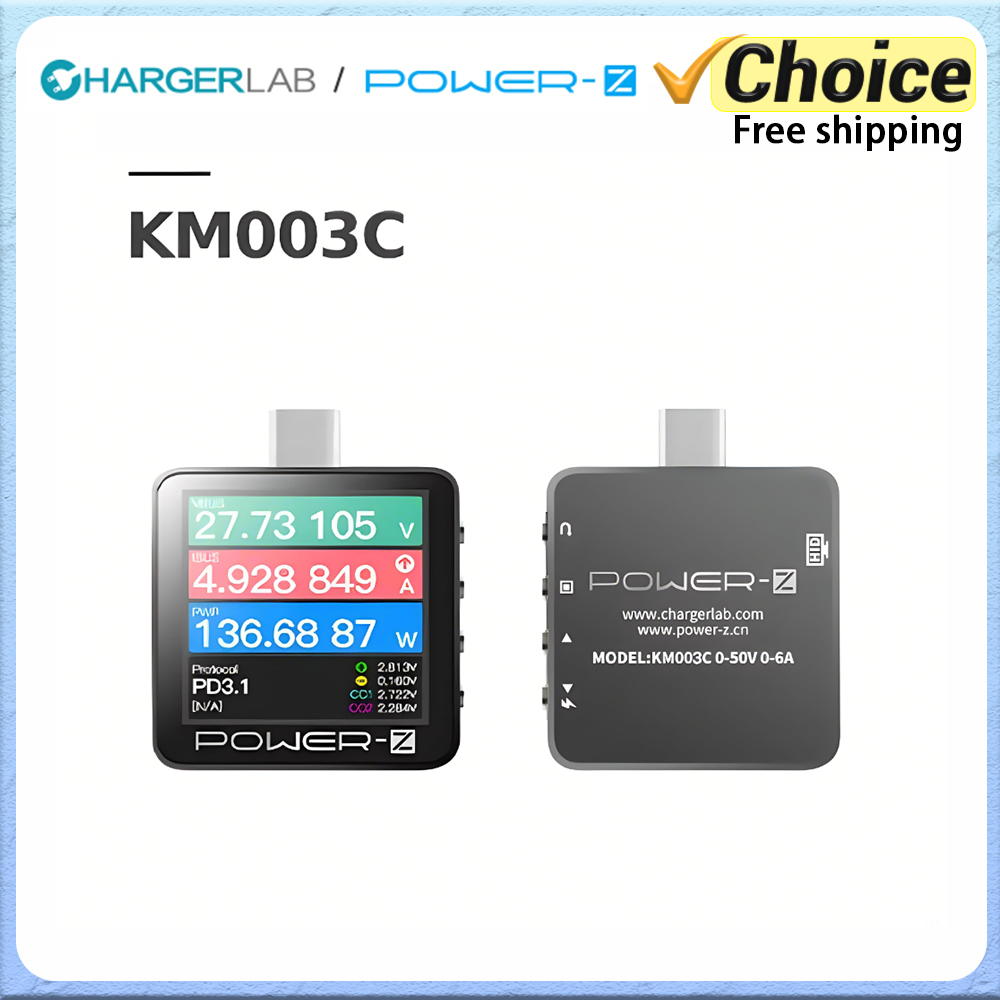 Power Banks - Power-Z KM003C Draagbare Type-C snellaadtester PD3.1