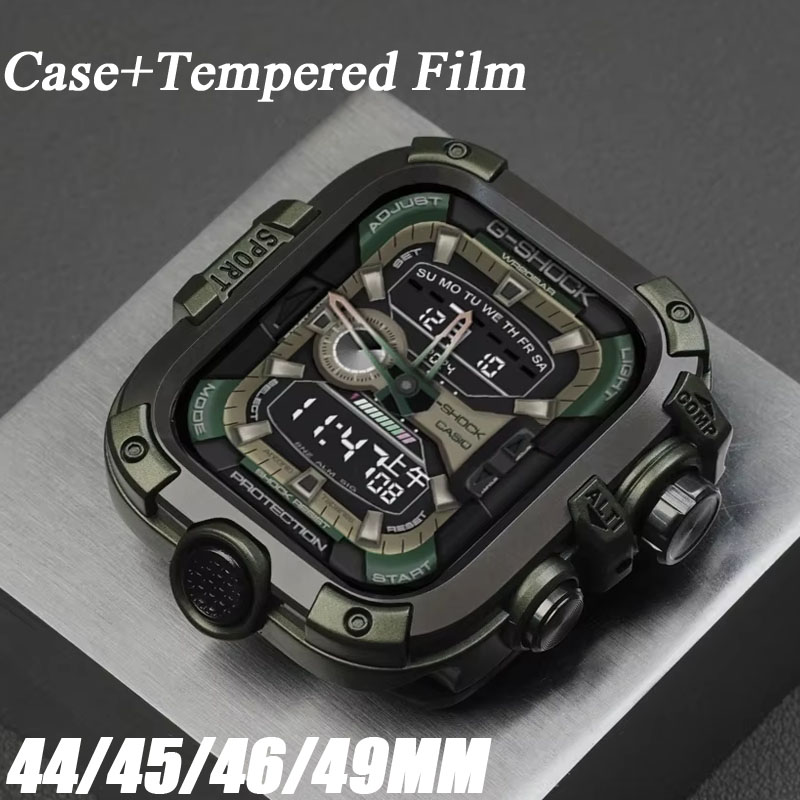 Metal Bumper Aluminum Frame Case - Aluminium behuizing Metalen bumper Schermfilm +
