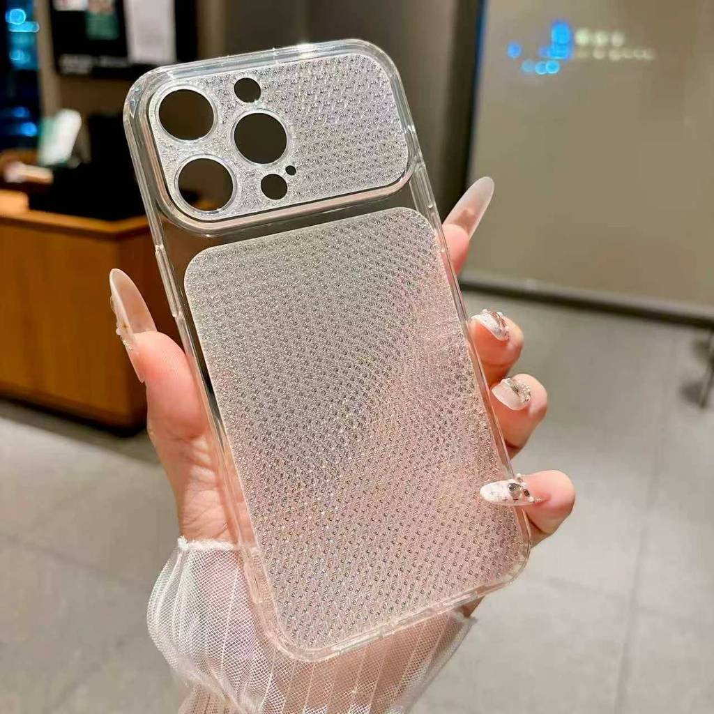 Heat Dissipation Mesh Breathable Case - Transparant, ademend telefoonhoesje van meshmateriaal voor