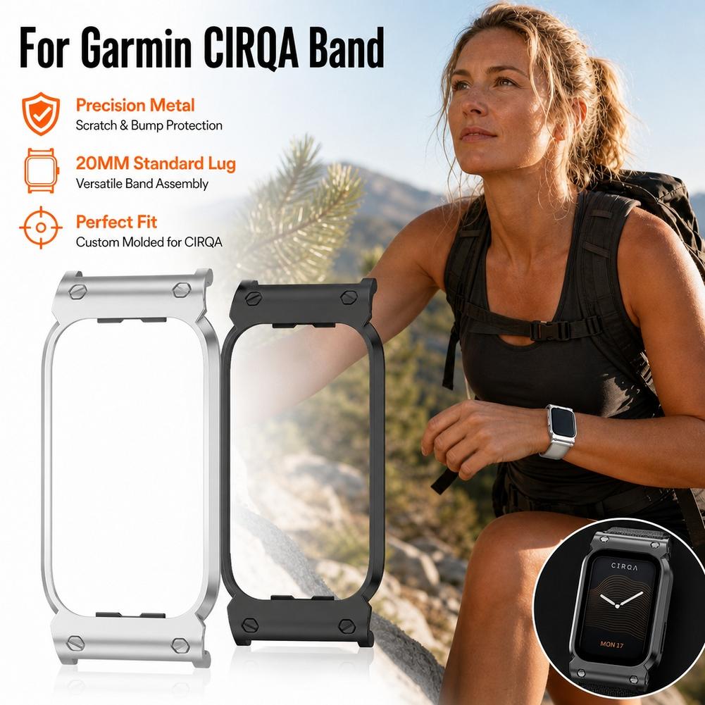 Metal Bumper Aluminum Frame Case - Metalen beschermhoes voor de Garmin CIRQA,