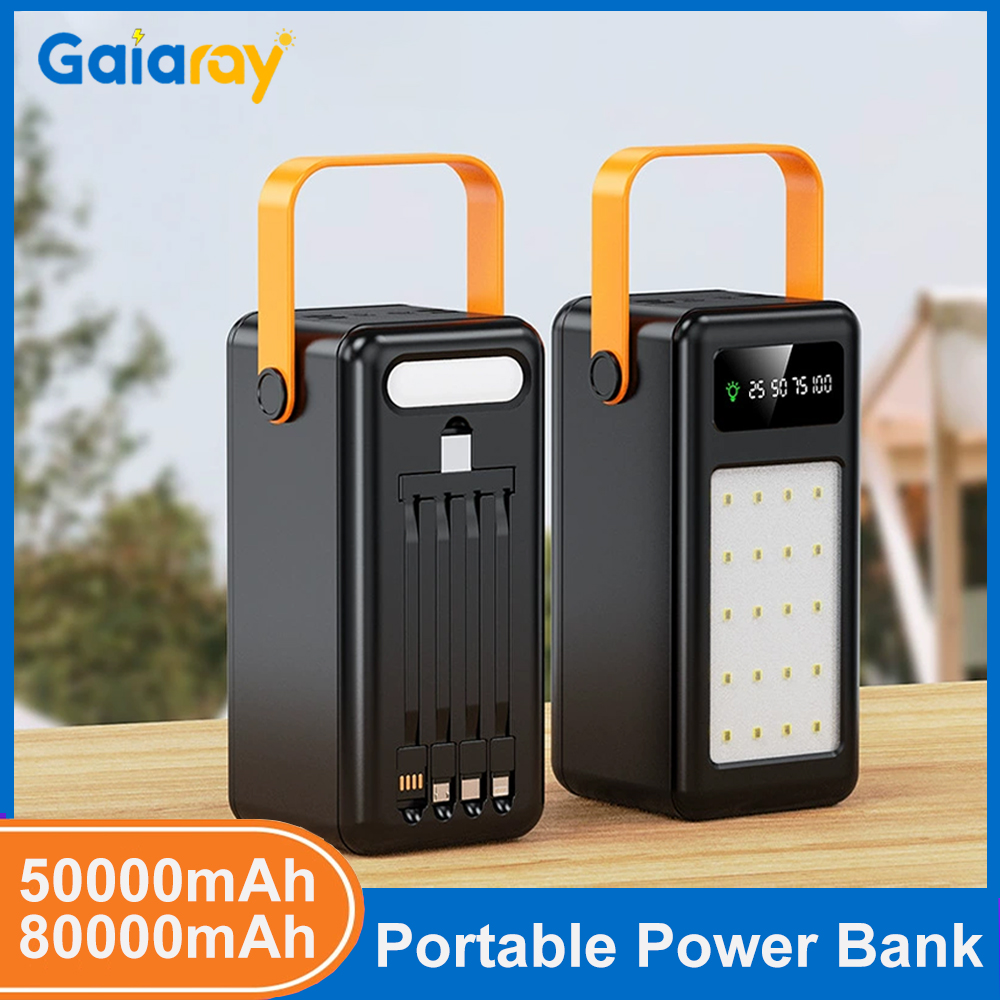 Power Banks - 50000mAh 80000mAh Draagbare Powerbank Snelladen Externe
