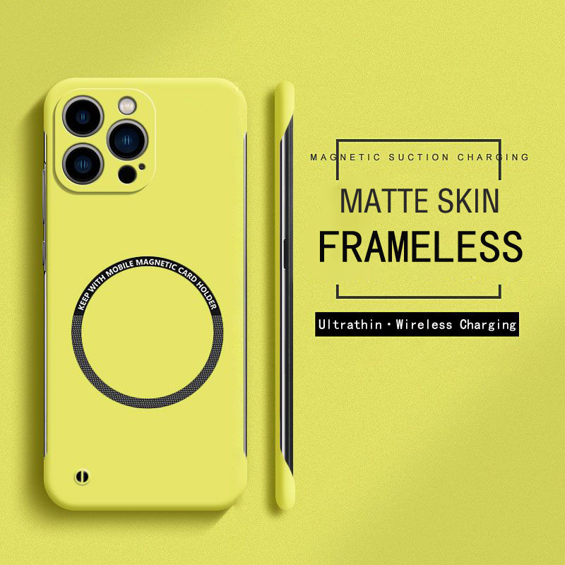 Matte Hard Pc Back Case - Frameloze Magnetische Voor Magsafe Slim Case