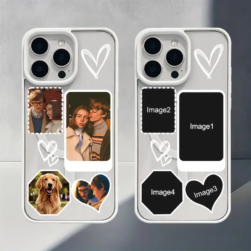 Clear Shockproof Bumper Case - Aangepaste DIY telefoonhoes voor iPhone 18