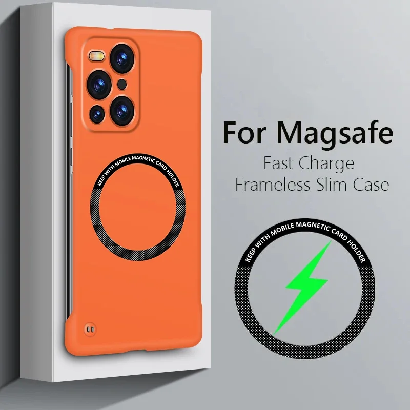 Ultra Thin Frameless Phone Cover - Luxe ultradunne frameloze telefoonhoes met magnetische