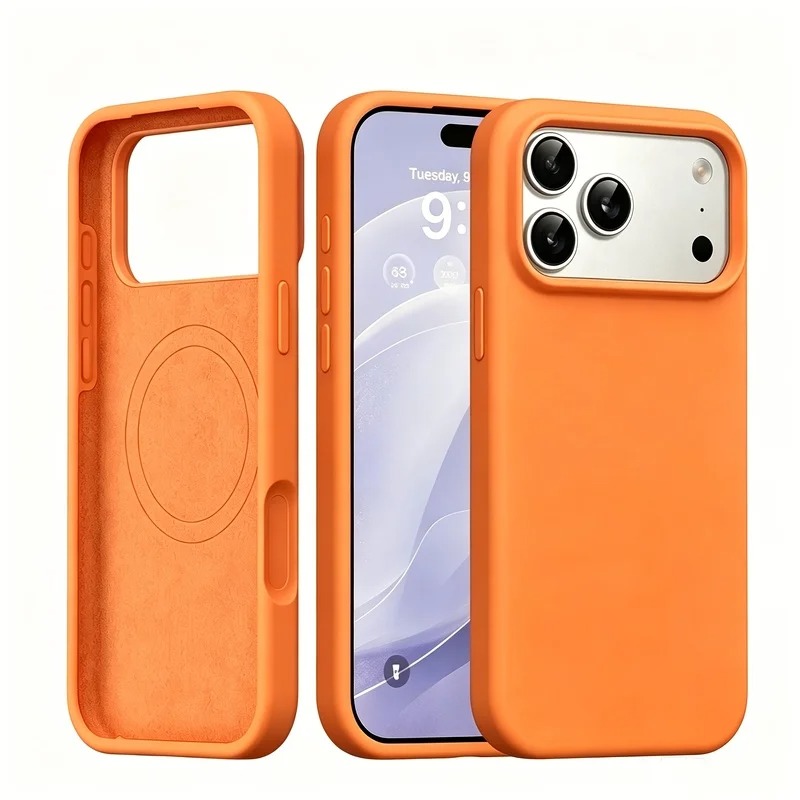 Liquid Silicone Magnetic Phone Case - Magnetische siliconen hoes voor iPhone 18,