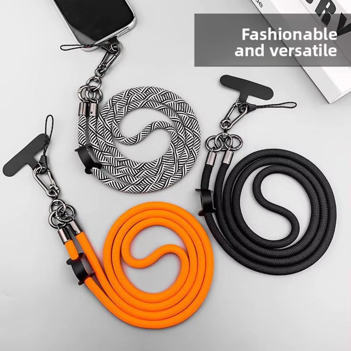 Crossbody Lanyard Neck Strap Case - Universele opvallende lange afneembare mobiele telefoonriem
