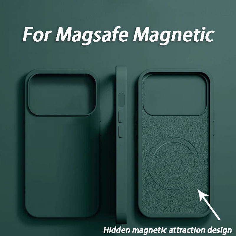 Liquid Silicone Magnetic Phone Case - Luxe MagSafe draadloze oplaadhoes voor Apple