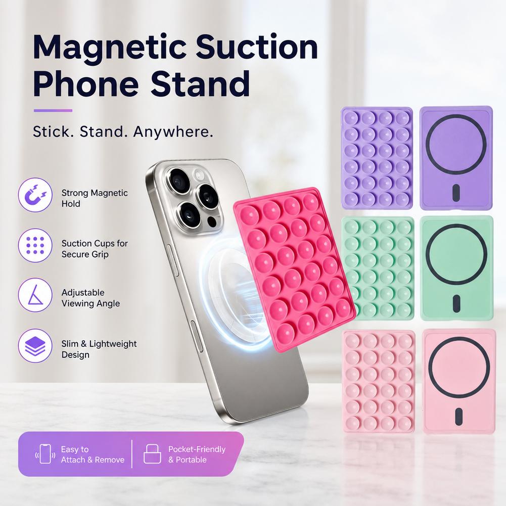 Phone Cases - Siliconen telefoonhouder met 24 zuignappen, multifunctionele