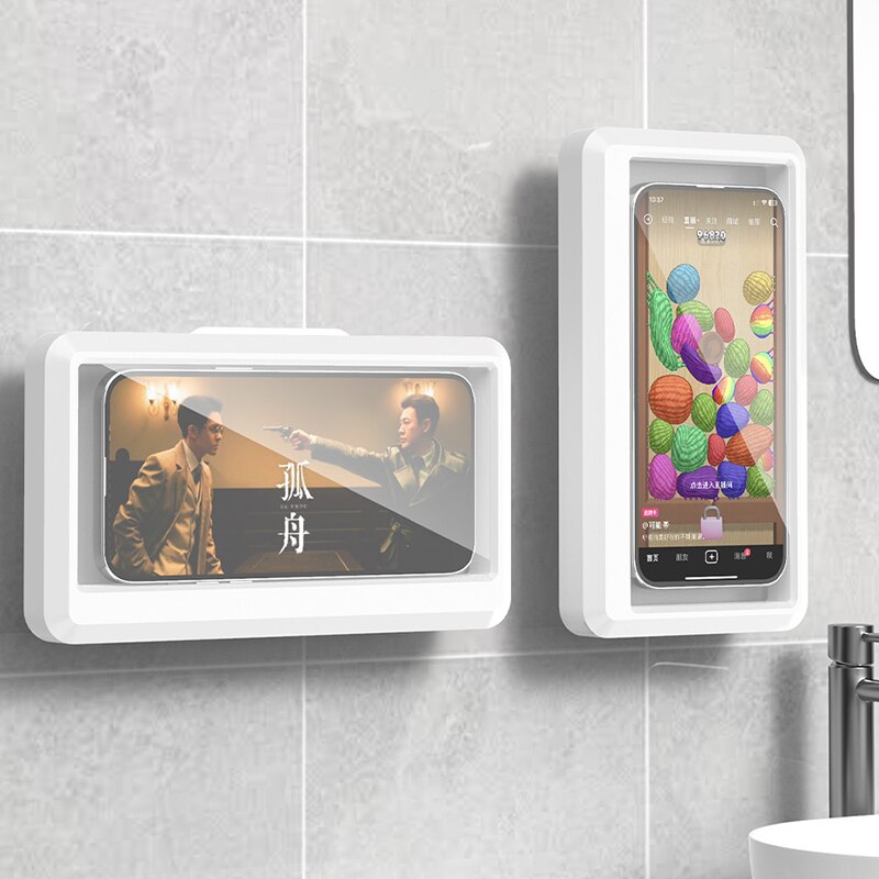 Phone Stands - Waterdichte telefoonhouder voor de badkamer, wandbevestiging