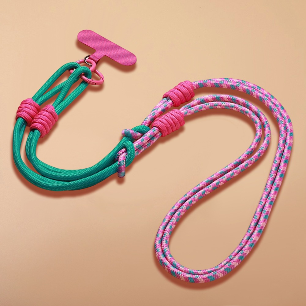 Crossbody Lanyard Neck Strap Case - Veelzijdige 3-in-1 telefoonkoordje 120cm afneembaar nekkoordje