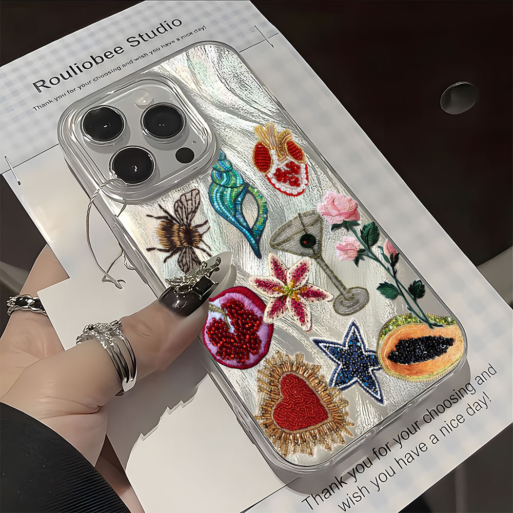 Vintage Floral Pattern Soft Case - Vintage Bloemen Collage Patroon Telefoonhoesje voor