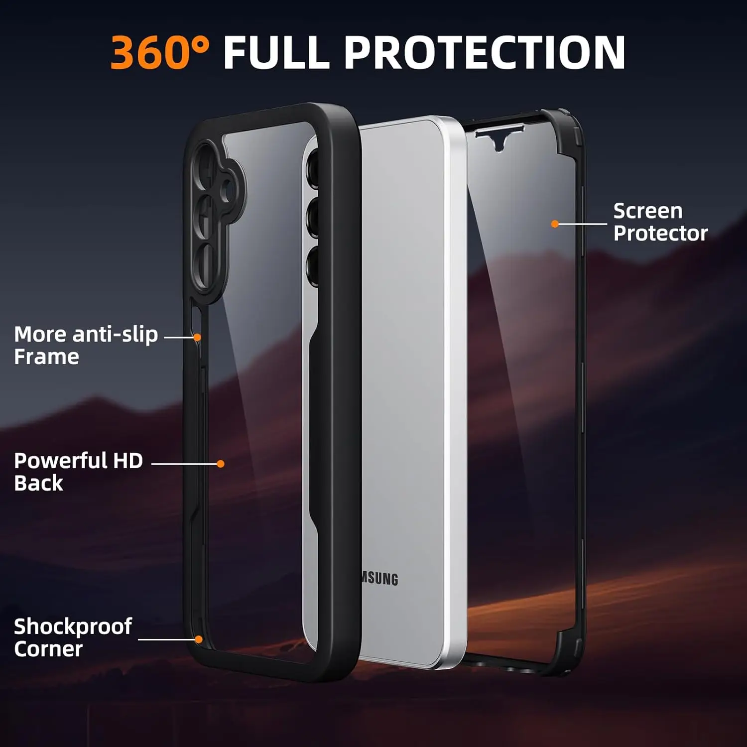 Heavy Duty Helder 360° °   Ful - Heavy Duty 360 Full Body Protective Case recensie en prijs