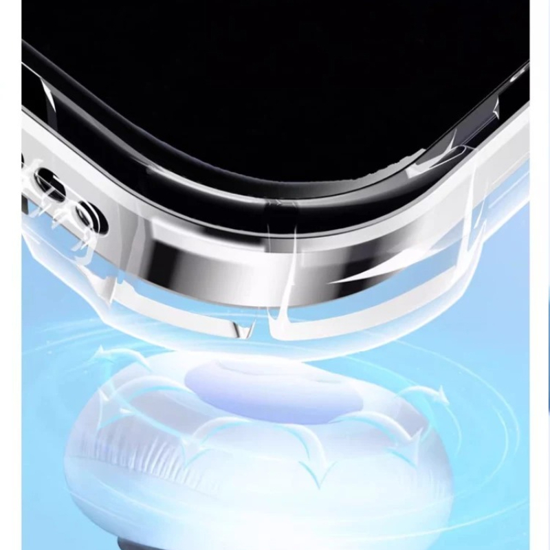 Magnetische hoes met houder vo - Clear Shockproof Bumper Case recensie en prijs