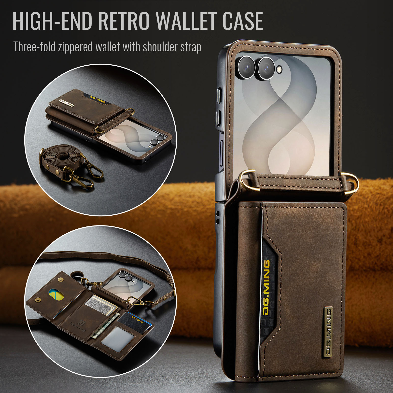 Crossbody portemonnee lederen  - Leather Wallet Card Holder Phone Cover recensie en prijs