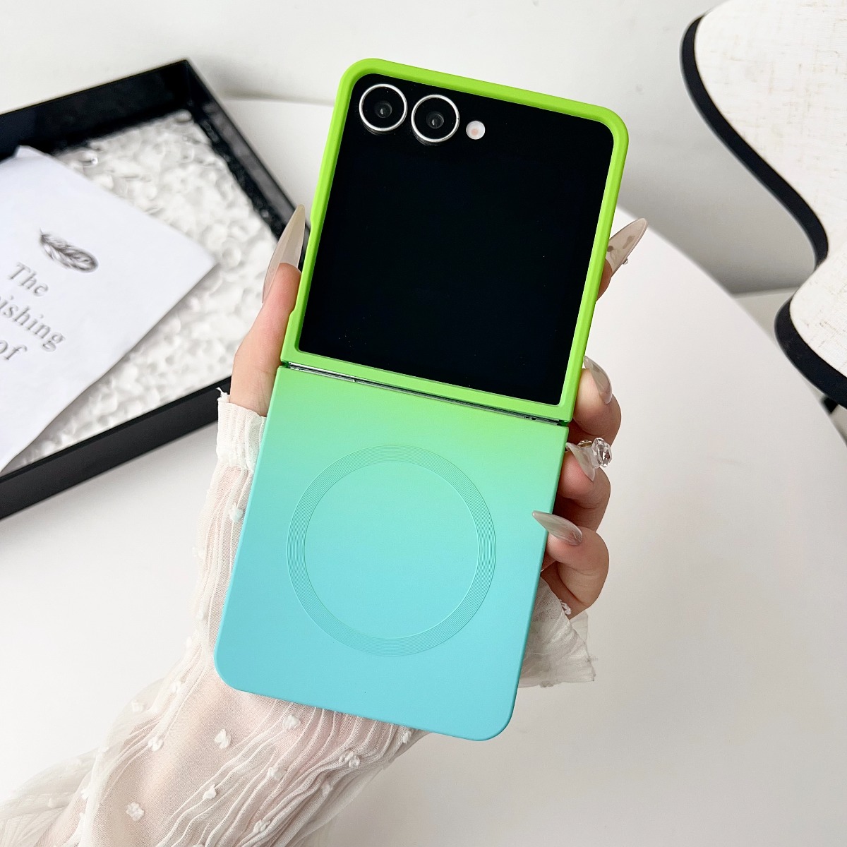 Gradient Liquid Silicone Zacht - Liquid Silicone Magnetic Phone Case recensie en prijs