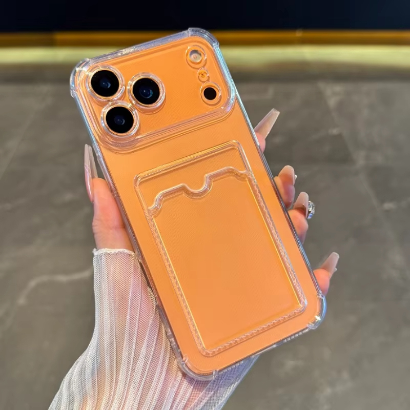 Transparante hoes met kaarthou - Clear Shockproof Bumper Case recensie en prijs