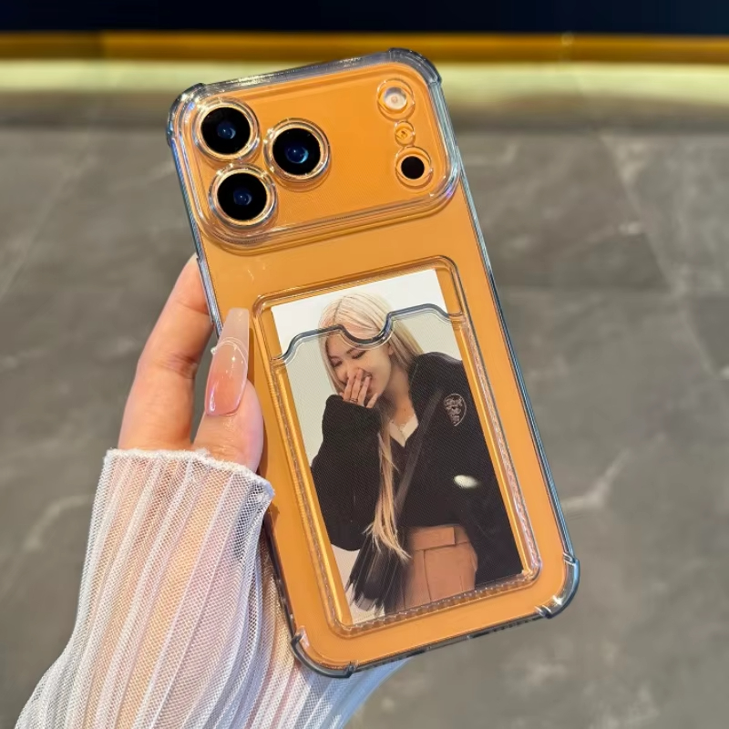 Transparante hoes met kaarthou - Clear Shockproof Bumper Case recensie en prijs