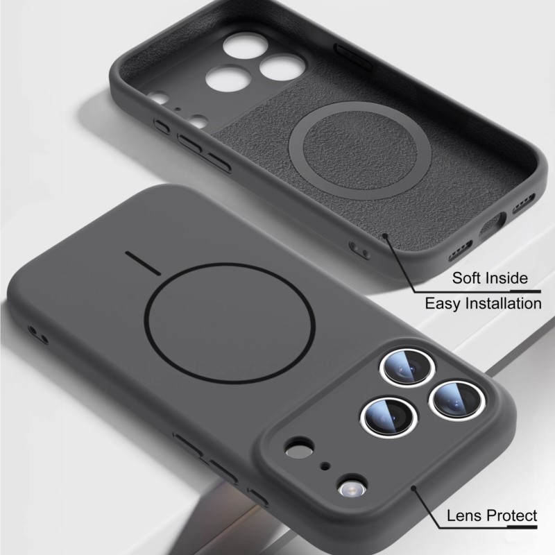 Luxe vloeibare siliconen hoes  - Liquid Silicone Magnetic Phone Case recensie en prijs