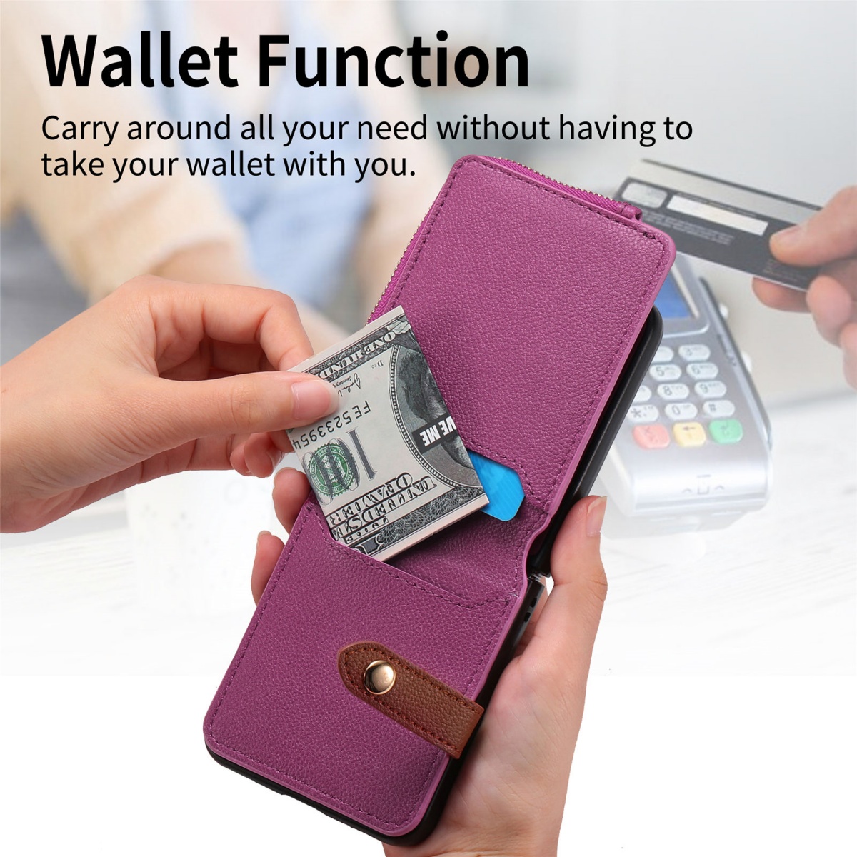 Luxe kaarthouder telefoonhoesj - Leather Wallet Card Holder Phone Cover recensie en prijs