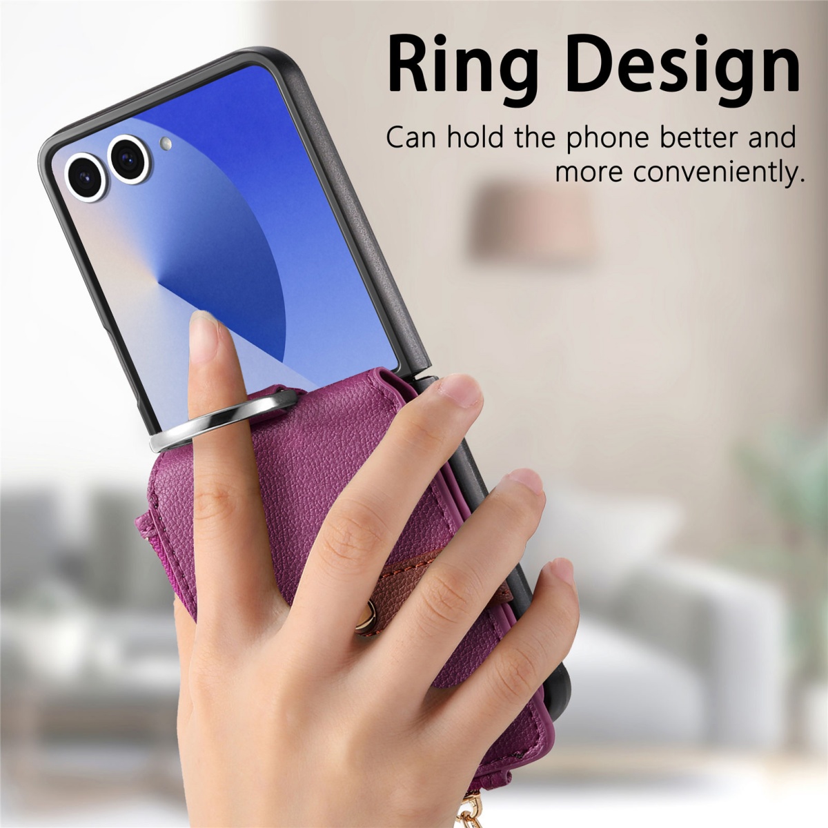 Luxe kaarthouder telefoonhoesj - Leather Wallet Card Holder Phone Cover recensie en prijs