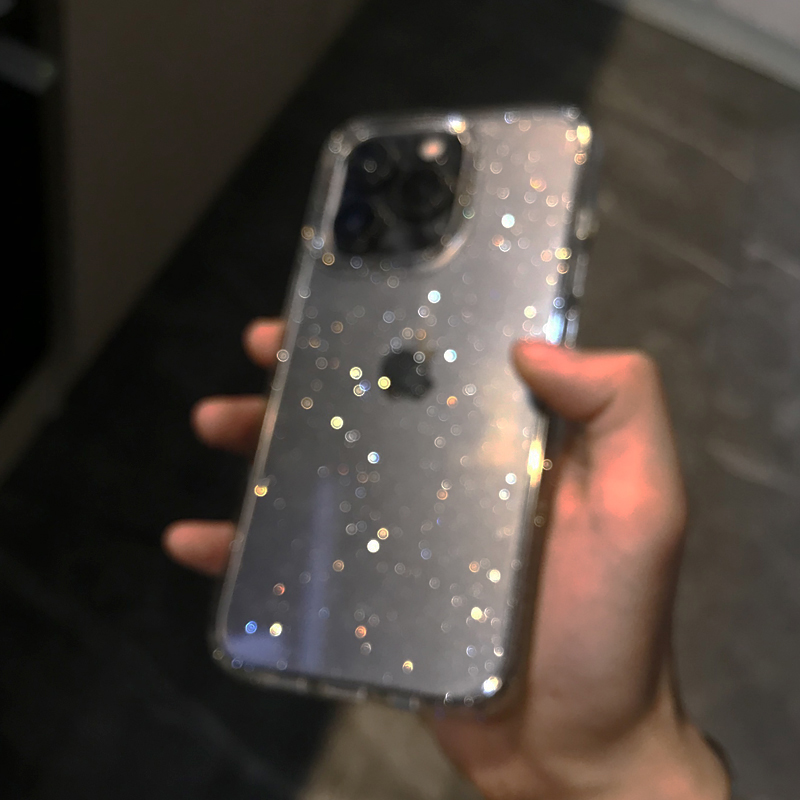 Transparant Eenvoudig Glitter  - Clear Shockproof Bumper Case recensie en prijs