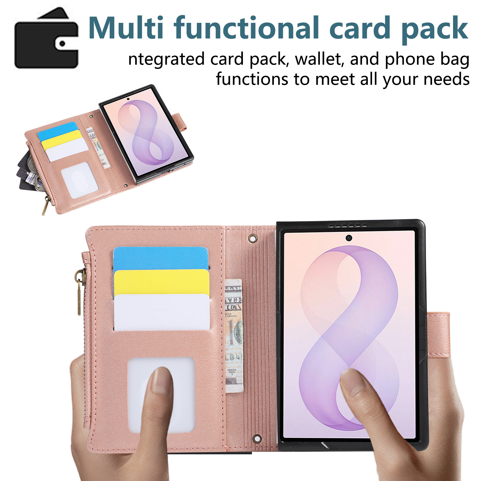 Crossbody polsband portemonnee - Leather Wallet Card Holder Phone Cover recensie en prijs