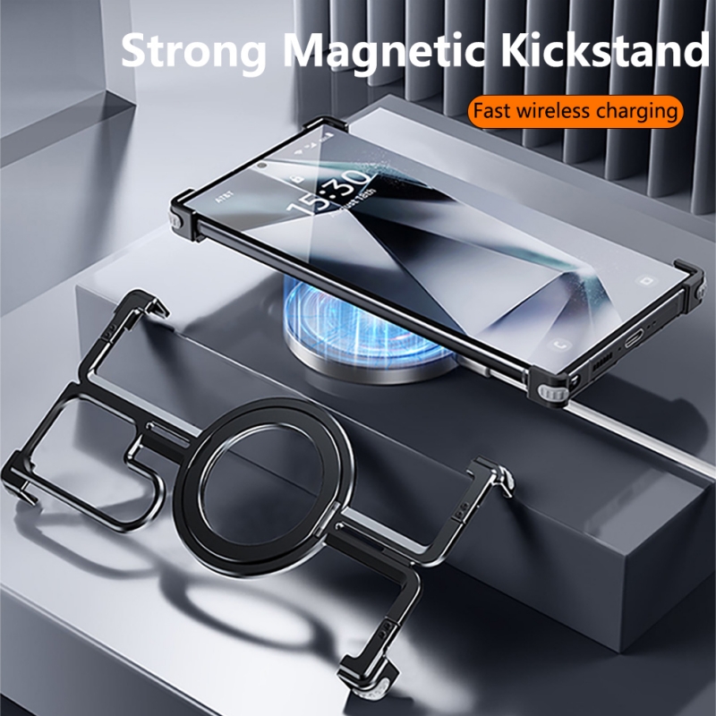 Metalen Frameloze Magnetische  - Metal Bumper Aluminum Frame Case recensie en prijs